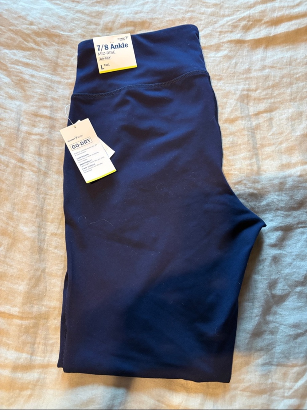 Old Navy Navy 7/8 Ankle Leggings - Go-Dry